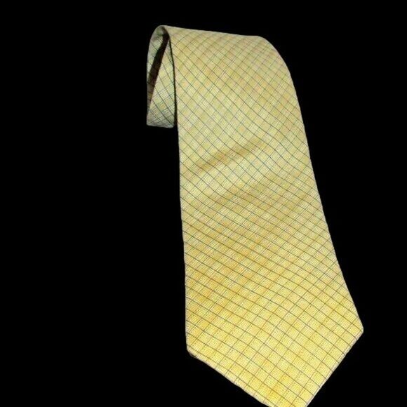 Calvin Klein Silk Greens and Blues Diamond Necktie - Picture 1 of 6